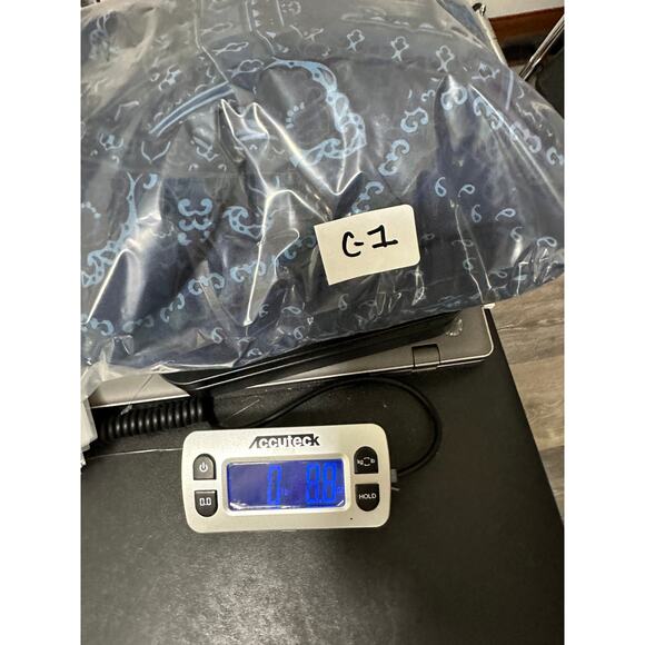 Coldwater Midi Skirt Blue Paisley Ruffle Elastic Stretch Waist Women Size 3X - Picture 10 of 12